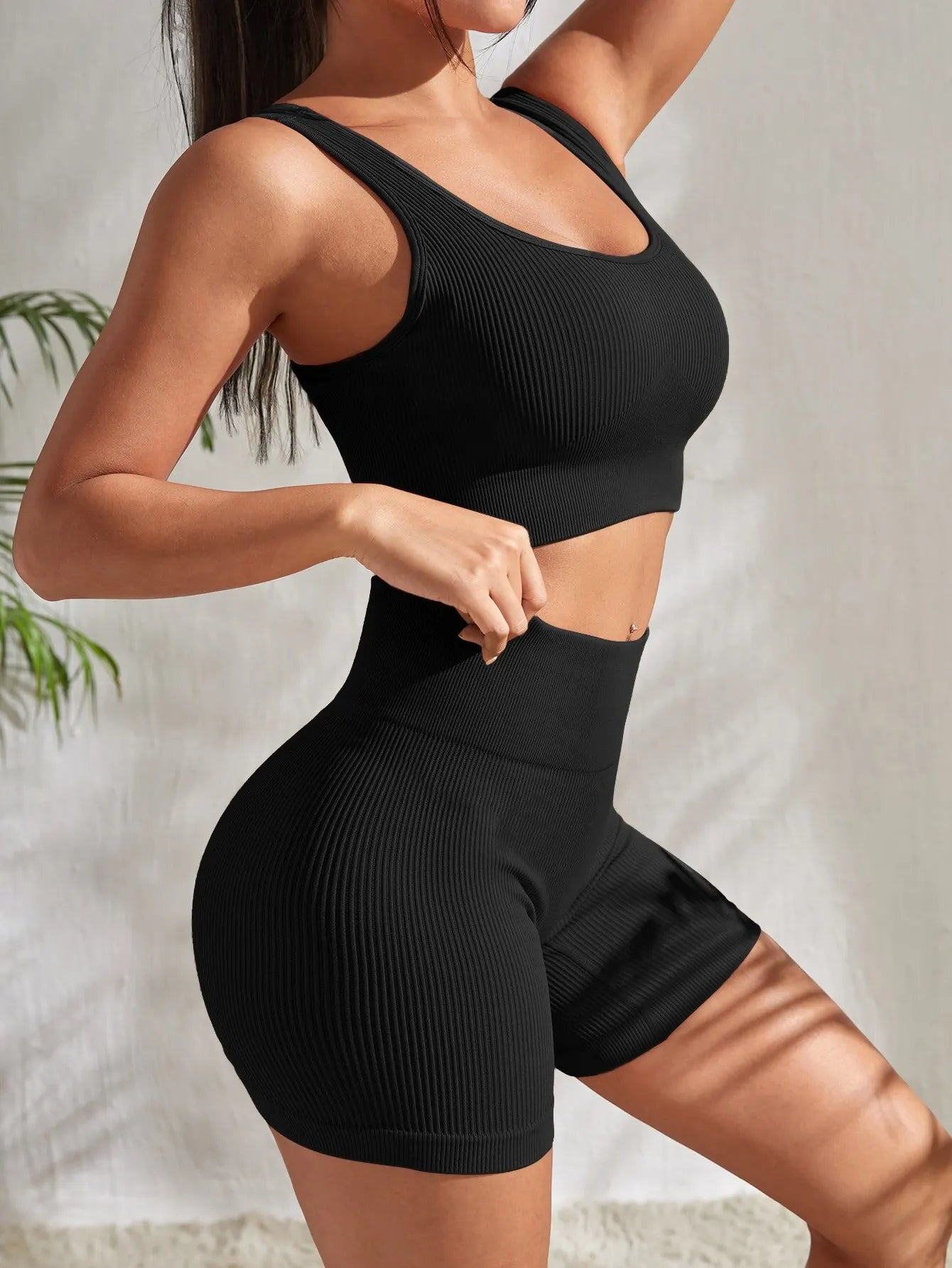 Ensemble Fitness Féminin Taille Haute 2 Pièces - Leggivi Fitness