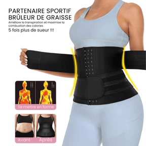 Effet Sauna – Ceinture Gainante à Double Ajustement - Leggivi Fitness