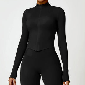 Ensemble Fitness Féminin Séchage Rapide avec Fermeture Éclair - Leggivi Fitness