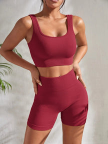 Ensemble Fitness Féminin Taille Haute 2 Pièces - Leggivi Fitness