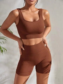 Ensemble Fitness Féminin Taille Haute 2 Pièces - Leggivi Fitness
