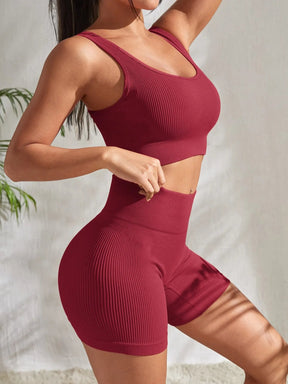 Ensemble Fitness Féminin Taille Haute 2 Pièces - Leggivi Fitness
