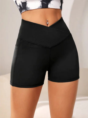 Short Fitness Taille Haute avec Poche pour Femmes - Leggivi Fitness