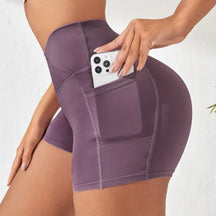 Short Fitness Taille Haute avec Poche pour Femmes - Leggivi Fitness